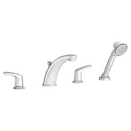 Colony® Pro Bathtub Faucet Trim With Lever Handles And Personal Shower For Flash® Rough-In Valve, T075921.002