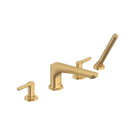 Studio® S  Bathtub Faucet With Lever Handles And Personal Shower For Flash® Rough-In Valve, T105901.Gn0