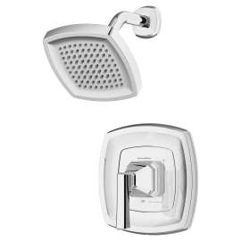 Crawford 1.8 Gpm/6.8 L/Min Shower Trim Kit With Water-Saving Showerhead, Double Ceramic Pressure Balance Cartridge With Lever Handle, Tu612507.002