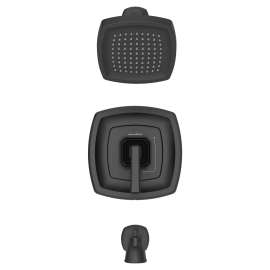 Crawford 1.8 Gpm/6.8 L/Min Tub And Shower Trim Kit With Water-Saving Showerhead, Double Ceramic Pressure Balance Cartridge With Lever Handle, Tu612508.243