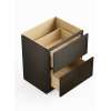36-in x 24-in x 35-in Ready To Assemble Slim Shaker Two Drawer Base Cabinet, Smokey Grey, 2DB36-RTA-FR02-SG