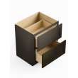 36-in x 24-in x 35-in Ready To Assemble Shaker Two Drawer Base Cabinet, Smokey Grey, 2DB36-RTA-FR01-SG