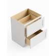 36-in x 24-in x 35-in Ready To Assemble Shaker Two Drawer Base Cabinet, White, 2DB36-RTA-FR01-WH