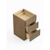 12-in x 24-in x 35-in Ready To Assemble Slim Shaker Three Drawer Base Cabinet, Tan Wood, 3DB12-RTA-FR02-TW