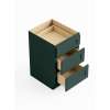 36-in x 24-in x 35-in Ready To Assemble Shaker Three Drawer Base Cabinet, Green, 3DB36-RTA-FR01-GR