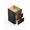 36-in x 24-in x 35-in Ready To Assemble Shaker Three Drawer Base Cabinet, Smokey Grey, 3DB36-RTA-FR01-SG