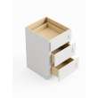 36-in x 24-in x 35-in Ready To Assemble Shaker Three Drawer Base Cabinet, White, 3DB36