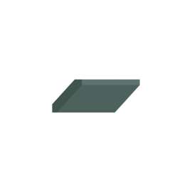96-in Angled Crown Molding, Green, ACM8-GR