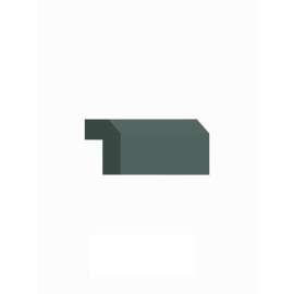 96-in Angled Light Rail Molding, Green, ALRM-GR