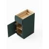 21-in x 24-in x 35-in Ready To Assemble Slim Shaker Single Door Single Drawer Base Cabinet, Green, B21-RTA-FR02-GR