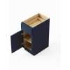 21-in x 24-in x 35-in Ready To Assemble Slim Shaker Single Door Single Drawer Base Cabinet, Navy Blue, B21-RTA-FR02-NB