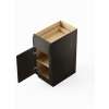 21-in x 24-in x 35-in Ready To Assemble Slim Shaker Single Door Single Drawer Base Cabinet, Smokey Grey, B21-RTA-FR02-SG