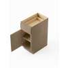 21-in x 24-in x 35-in Ready To Assemble Slim Shaker Single Door Single Drawer Base Cabinet, Tan Wood, B21-RTA-FR02-TW