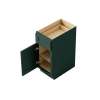 12-in x 24-in x 35-in Ready To Assemble Shaker Single Door Single Drawer Base Cabinet, Green, B12-RTA-FR01-GR