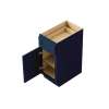 12-in x 24-in x 35-in Ready To Assemble Shaker Single Door Single Drawer Base Cabinet, Navy Blue, B12-RTA-FR01-NB