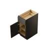 12-in x 24-in x 35-in Ready To Assemble Shaker Single Door Single Drawer Base Cabinet, Smokey Grey, B12-RTA-FR01-SG