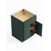 24-in x 24-in x 35-in Ready To Assemble Slim Shaker Double Door Single Drawer Base Cabinet, Green, B24-RTA-FR02-GR
