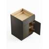 24-in x 24-in x 35-in Ready To Assemble Slim Shaker Double Door Single Drawer Base Cabinet, Smokey Grey, B24-RTA-FR02-SG