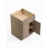 24-in x 24-in x 35-in Ready To Assemble Slim Shaker Double Door Single Drawer Base Cabinet, Tan Wood, B24-RTA-FR02-TW