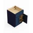 24-in x 24-in x 35-in Ready To Assemble Shaker Double Door Single Drawer Base Cabinet, Navy Blue, B24-RTA-FR01-NB