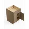 24-in x 24-in x 35-in Ready To Assemble Shaker Double Door Single Drawer Base Cabinet, Tan Wood, B24-RTA-FR01-TW