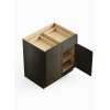 33-in x 24-in x 35-in Ready To Assemble Slim Shaker Double Door Double Drawer Base Cabinet, Smokey Grey, B33-RTA-FR02-SG