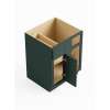 39-in x 24-in x 35-in Ready To Assemble Slim Shaker Blind Base Cabinet, Green, BBC42-RTA-FR02-GR