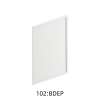 12-in x 29-in Slim Shaker Wall Decorative End Panel, White, WDEP1230-FR02-WH