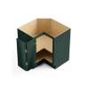 36-in x 36-in x 35-in Ready To Assemble Slim Shaker Easy Reach Base Cabinet, Green, BER36-RTA-FR02-GR