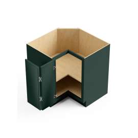 36-in x 36-in x 35-in Ready To Assemble Slim Shaker Easy Reach Base Cabinet, Green, BER36-RTA-FR02-GR