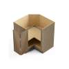 36-in x 36-in x 35-in Ready To Assemble Slim Shaker Easy Reach Base Cabinet, Tan Wood, BER36-RTA-FR02-TW