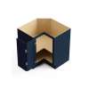 33-in x 33-in x 35-in Ready To Assemble Shaker Easy Reach Base Cabinet, Navy Blue, BER33-RTA-FR01-NB