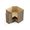 33-in x 33-in x 35-in Ready To Assemble Shaker Easy Reach Base Cabinet, Tan Wood, BER33-RTA-FR01-TW