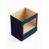 30-in x 24-in x 35-in Ready To Assemble Slim Shaker Microwave Base Cabinet, Navy Blue, BMW30-RTA-FR02-NB