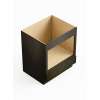 30-in x 24-in x 35-in Ready To Assemble Slim Shaker Microwave Base Cabinet, Smokey Grey, BMW30-RTA-FR02-SG