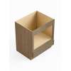 30-in x 24-in x 35-in Ready To Assemble Slim Shaker Microwave Base Cabinet, Tan Wood, BMW30-RTA-FR02-TW