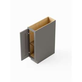 9-in x 24-in x 35-in Ready To Assemble Shaker Tray Base Cabinet, Light Grey, BT9-RTA-FR01-LG