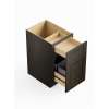 18-in x 24-in x 35-in Ready To Assemble Shaker Double Trash Can Pull-Out Base Cabinet, Smokey Grey, BWB18-D-RTA-FR01-SG