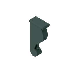 3-in x 6-in x 13-in Traditional Corbel, Green, CBT-GR
