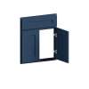 26-in x 1-in x 30-in Shaker Diagonal Corner Sink Base Cabinet Front, Navy Blue, DCSF42-FR01-NB