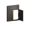 26-in x 1-in x 30-in Shaker Diagonal Corner Sink Base Cabinet Front, Smokey Grey, DCSF42-FR01-SG