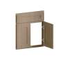 26-in x 1-in x 30-in Shaker Diagonal Corner Sink Base Cabinet Front, Tan Wood, DCSF42-FR01-TW