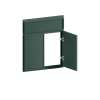 26-in x 1-in x 30-in Slim Shaker Diagonal Corner Sink Base Cabinet Front, Green, DCSF42-FR02-GR