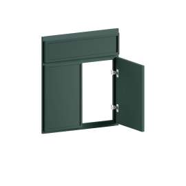 26-in x 1-in x 30-in Slim Shaker Diagonal Corner Sink Base Cabinet Front, Green, DCSF42-FR02-GR