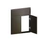 26-in x 1-in x 30-in Slim Shaker Diagonal Corner Sink Base Cabinet Front, Smokey Grey, DCSF42-FR02-SG