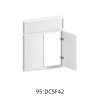 26-in x 1-in x 30-in Slim Shaker Diagonal Corner Sink Base Cabinet Front, White, DCSF42-FR02-WH