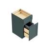 18-in x 24-in x 35-in Ready To Assemble Shaker Single Trash Can Pull-Out Base Cabinet, Green, BWB18-RTA-FR01-GR