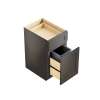18-in x 24-in x 35-in Ready To Assemble Shaker Single Trash Can Pull-Out Base Cabinet, Smokey Grey, BWB18-RTA-FR01-SG
