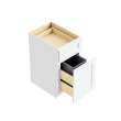 18-in x 24-in x 35-in Ready To Assemble Shaker Single Trash Can Pull-Out Base Cabinet, White, BWB18-RTA-FR01-WH