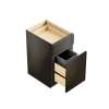 15-in x 24-in x 35-in Ready To Assemble Slim Shaker Single Trash Can Pull-Out Base Cabinet, Smokey Grey, BWB15-RTA-FR02-SG